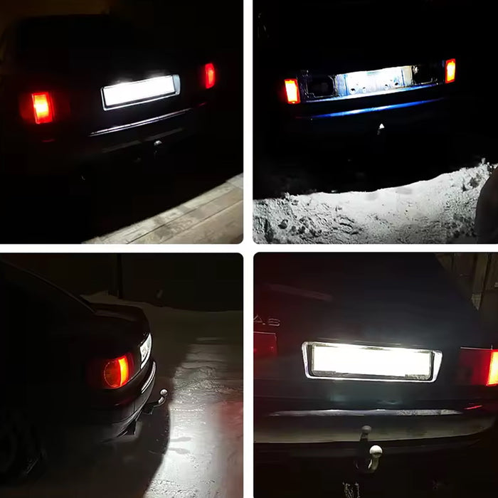 Xenon White 18-SMD Full LED License Plate Lights For Audi 80/90/100/A6 (B4, C4)