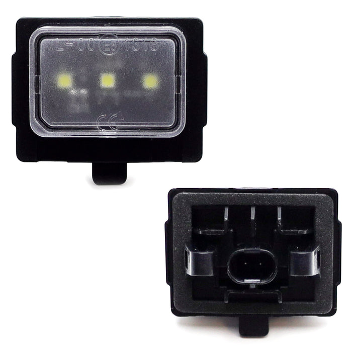 White Full LED License Plate Lights For Mercedes W205 W213 W222 C E S CLS Class