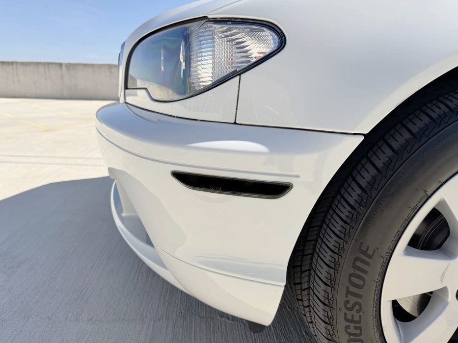 Euro Smoke Front Bumper Side Marker Reflex For BMW E46 2004-06 325CI 330CI Coupe