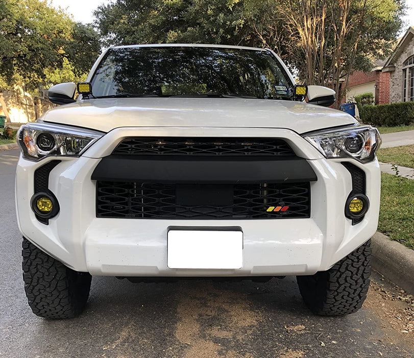 Hood Hinge A-Pillar LED Pod Ditch Light Bracket Mount For Toyota 2010-24 4Runner