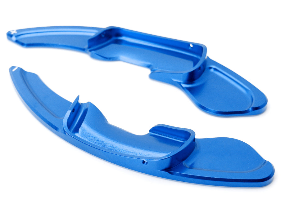 JDM Blue Billet Steering Wheel Paddle Shifter Extension Covers For Lexus GS RX