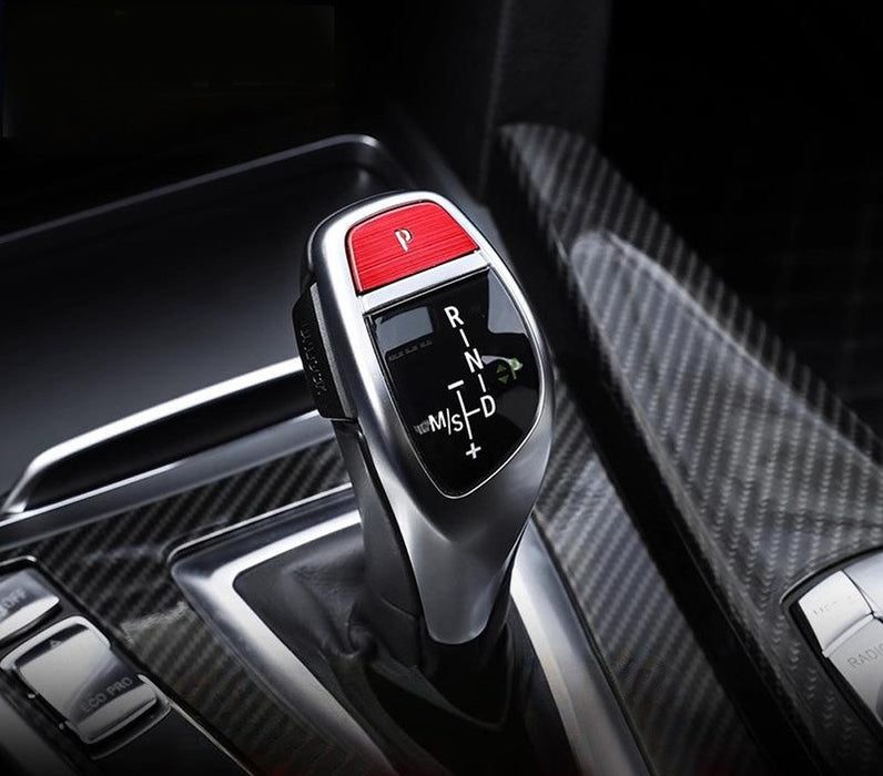 Red Shift Knob P Button Cover Trim For BMW Fxx 2 3 4 5 6 X3 X5 X6 Performance