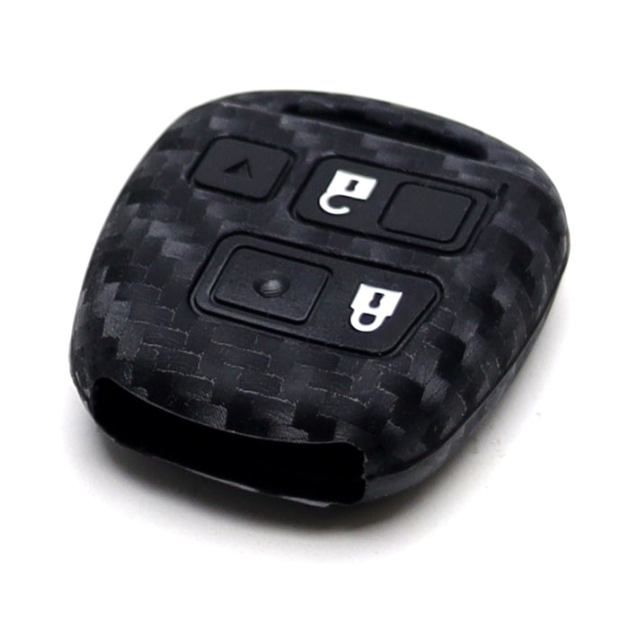 Carbon Fiber Silicone Key Cover For Lexus IS ES GS LS RX GX LX Blade Key Fob
