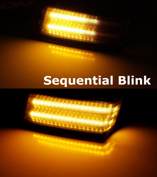 Smoke Lens White Driving Foot Step/Amber Sequential Signals For 2018-up Cascadia