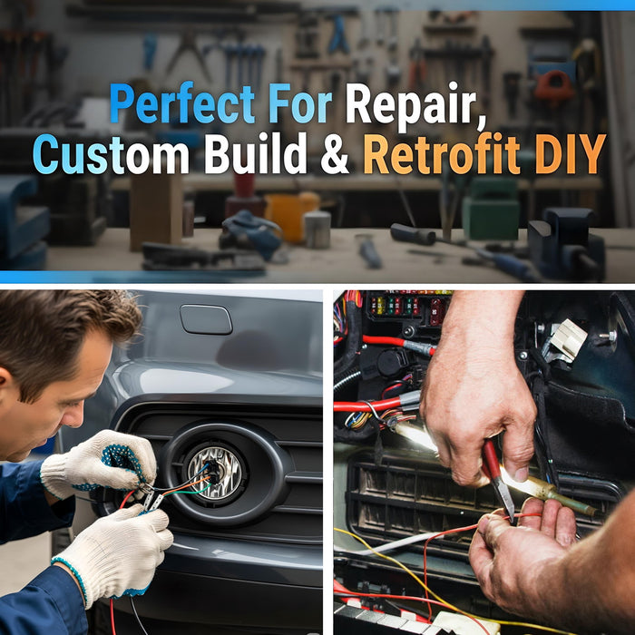 Set of 2 LHD RHD Female ABS Wheel Speed Sensor Connectors For Nissan Infiniti