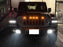 5pc Dark Amber Lens Full LED Front Grill Raptor Lightings For Jeep Wrangler JL