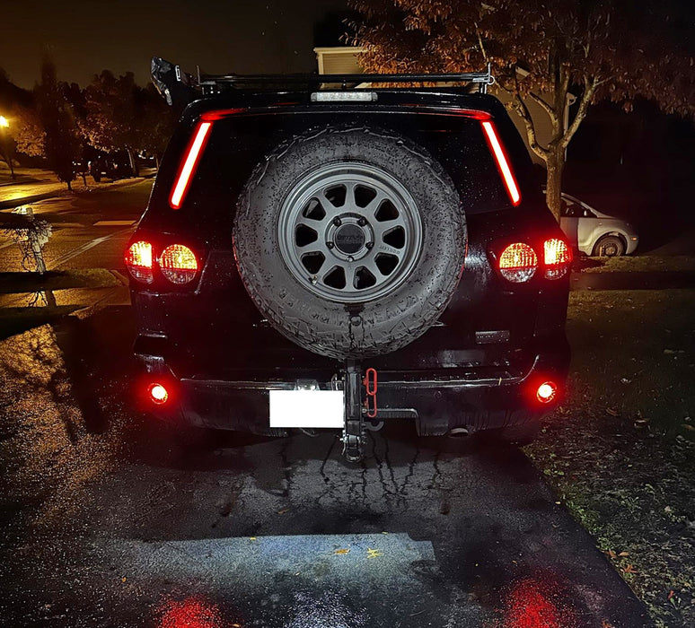 Smoked Lens LED Rear Pillar Fit Tail/Brake Light Bars For 2007-21 Toyota Sequoia