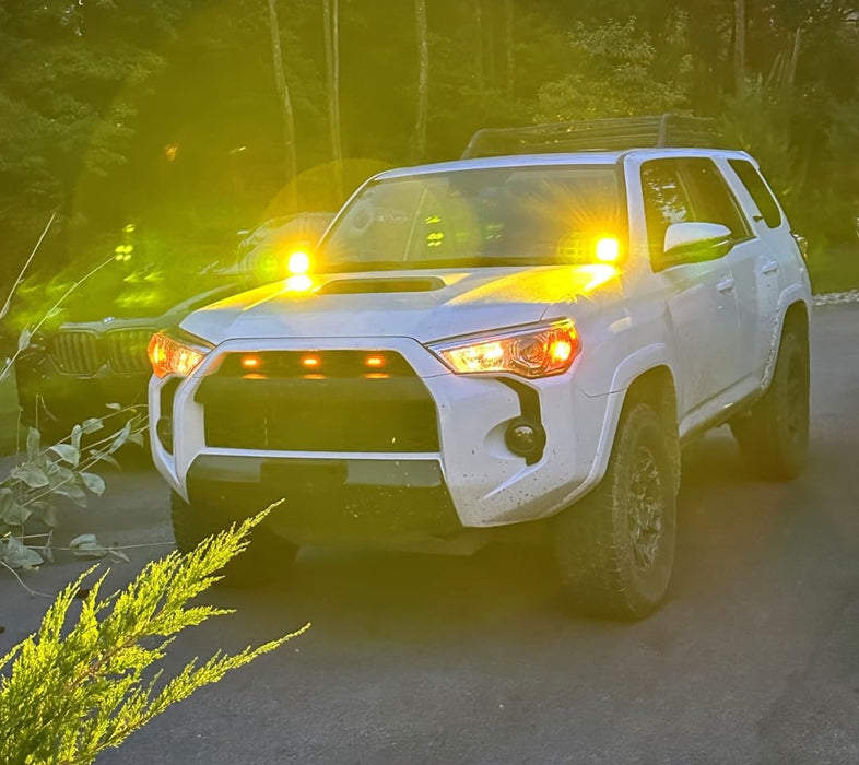 Hood Hinge A-Pillar LED Pod Ditch Light Bracket Mount For Toyota 2010-24 4Runner