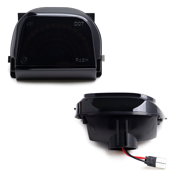 Smoke Lens Amber Full LED Side Mirror Turn Signal Lamp For 2018-up Sprinter Van