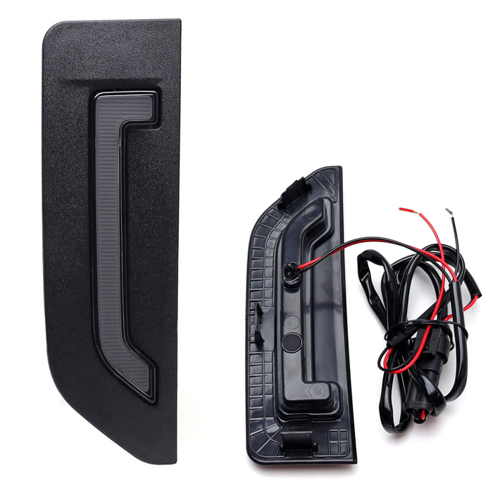 White Full LED Illuminated Fender Emblem Replace Light Kit For 21+ Bronco Sport