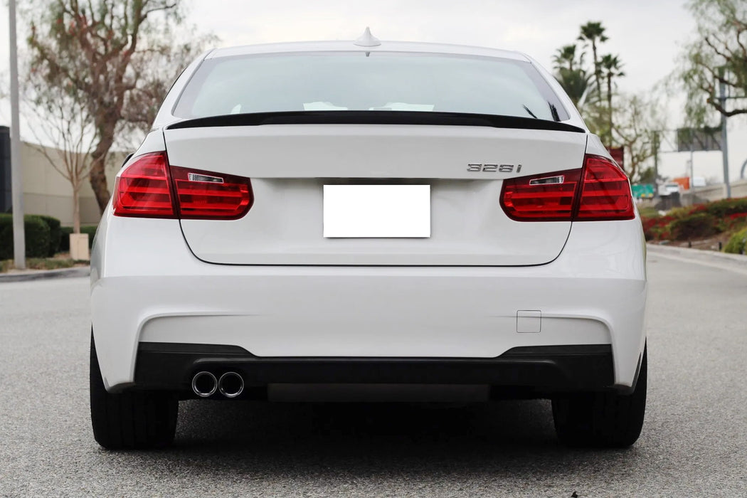 Euro Smoked Rear Bumper Reflector Replacements For BMW F30 3 Series w/ M Bumper