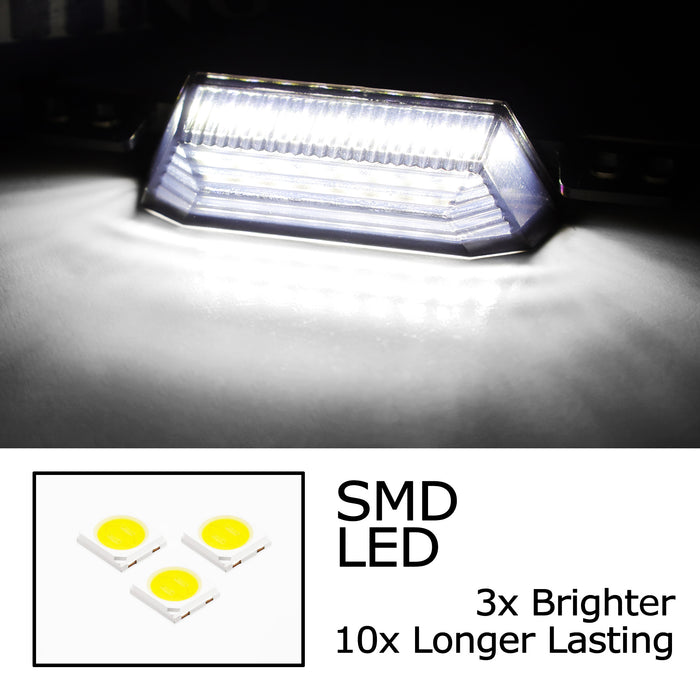 3pc Smoked White 9-LED Grille Lights For Toyota 22+ Tundra, Sequoia TRD Pro ONLY