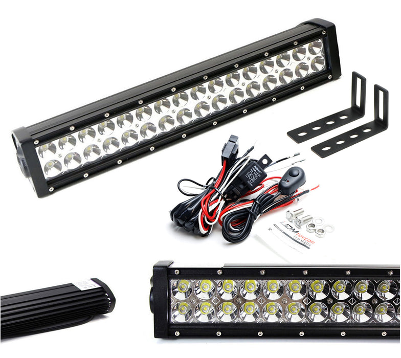 Lower Grille Fit 96W LED Light Bar Kit w/ Bracket, Relay For Ford 2024-up Ranger