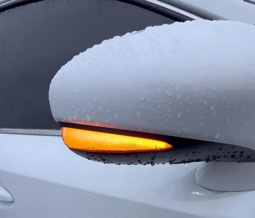 Clear Lens Amber LED Sequential Blink Side Mirror Lights For Lexus 2010-2015 RX