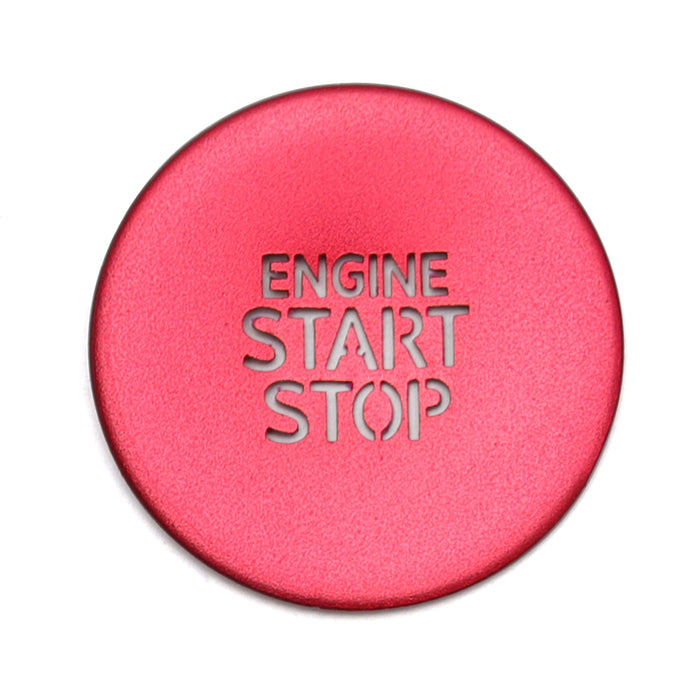 Sports Red Engine Push Start Button w/ Laser CNC Cut Letters For Hyundai Elantra