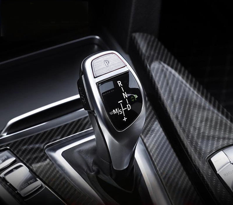 Silver Shift Knob P Button Cover Trim For BMW Fxx 2 3 4 5 6 X3 X5 X6 Performance
