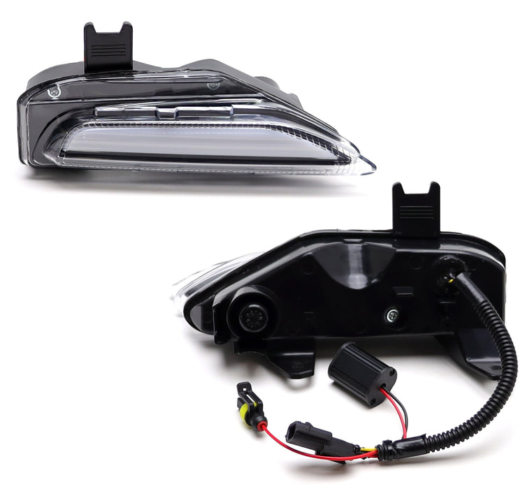 Turn Signal Replace Frosted White Lens Switchback LED Daylight For Infiniti Q50