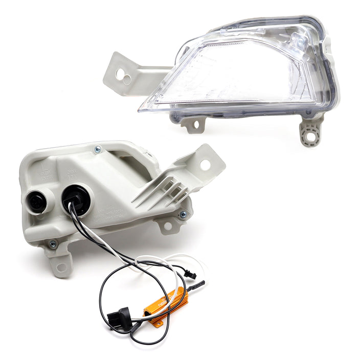 Clear Lens Turn Signal Lamp Replace White LED DRL/Amber Blinker For 19-22 Altima
