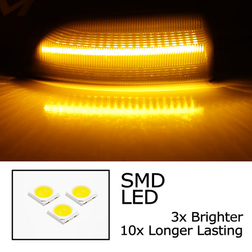 Smoked Lens LED Dynamic Sequential Mirror Lights For Ford 2019-23 Ranger Lariat