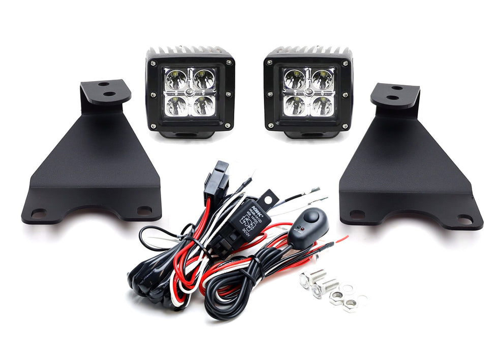 Hood Hinge Mount A-Pillar 40W LED Ditch Pod Lights For 20-up Land Rover Defender