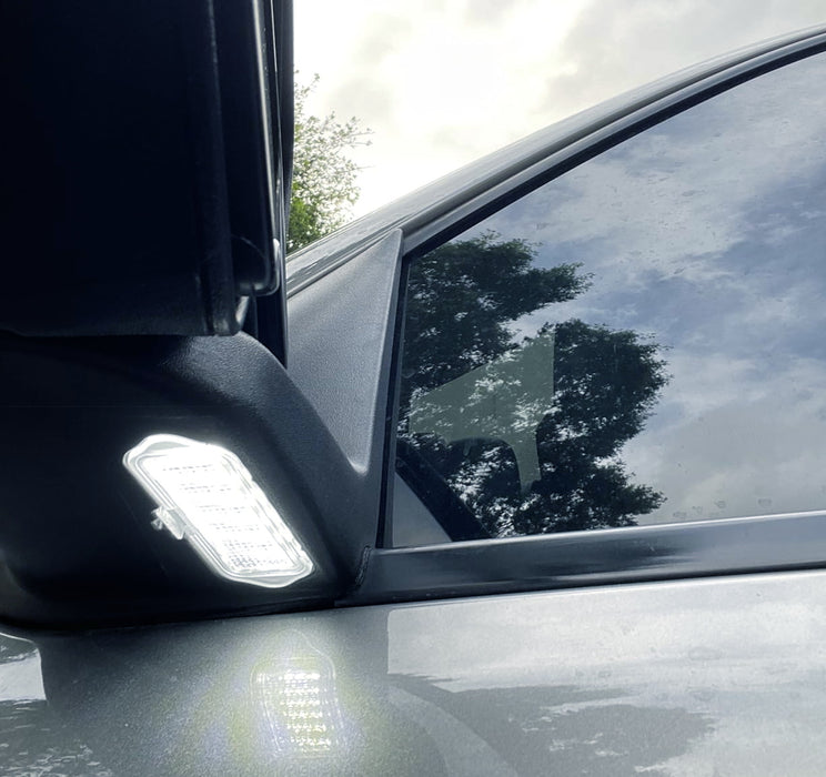 White Full LED Under Mirror Lights For 03-06 Chevy Silverado Suburban GMC Sierra