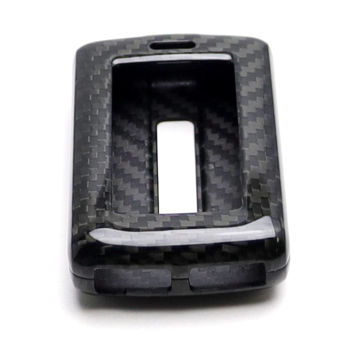 Gloss Genuine Carbon Fiber Key Fob Cover For Jeep 21-up Grand Cherokee, Wagoneer