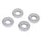 4x Round Crystal Bling Alloy Door Lock Pin Decorative Rings For Mercedes C E GLC