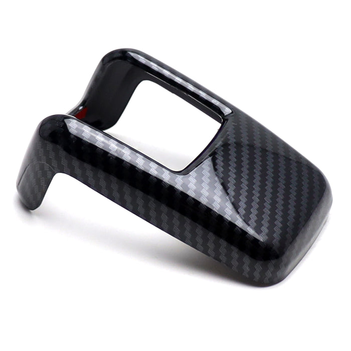 Gloss Black "Carbon Fiber" Pattern Shift Knob Cover For 2022-up Chevy Silverado