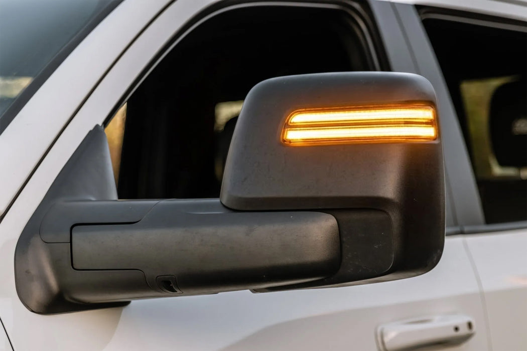 Clear Switchback LED Sequential Blink Side Mirror Lights For 23-up RAM 2500 3500