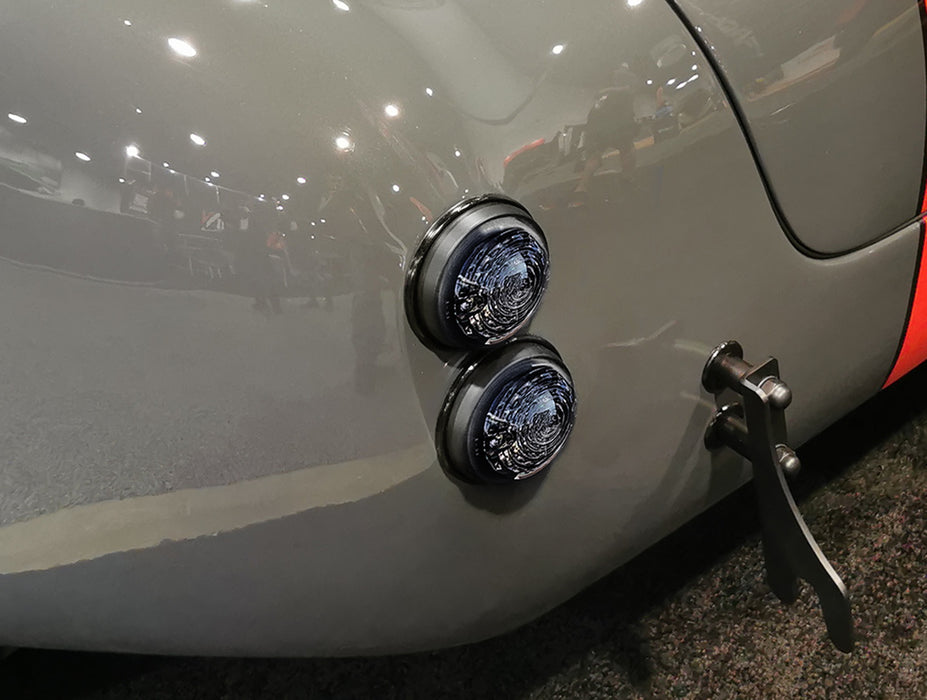 Flush Mount Smoke Lens Amber LED Side Markers/Signal Lamps For Classic 50 60 Car