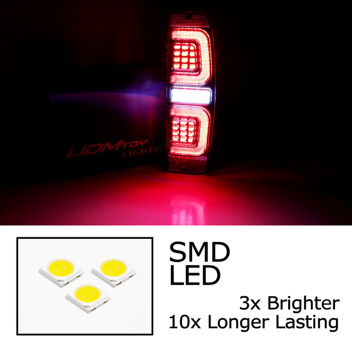 Clear Lens 3-In-1 Full LED Tail Lights For Ford 67-77 Bronco F100 F250 Econoline
