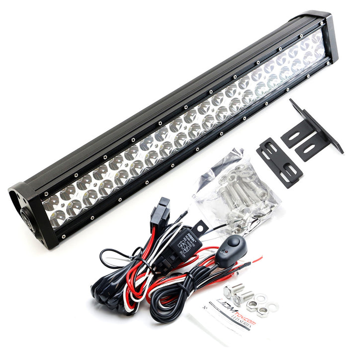 Behind Grille Mount 21" LED Light Bar Kit w/Bracket Relay For 2020-up Defender