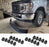 Truck/Semi 20pc White LED Front Bumper Valance/Air Dam Accent Running Light Kit