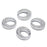 4x Oval Crystal Bling Alloy Door Lock Pin Decorative Rings For Mercedes CLA GLA