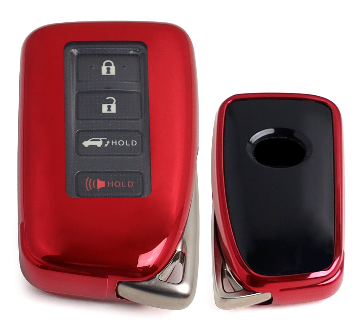 Chrome Red TPU Key Fob Case For Lexus IS ES GS LS RC NX RX LX 200 250 ...