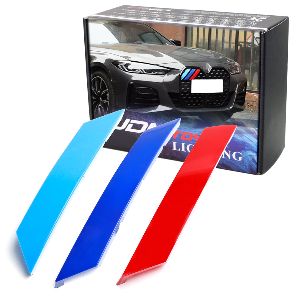 M-Color Grille Insert Trims For 02-05 BMW E46 LCI 3 Series Sedan w
