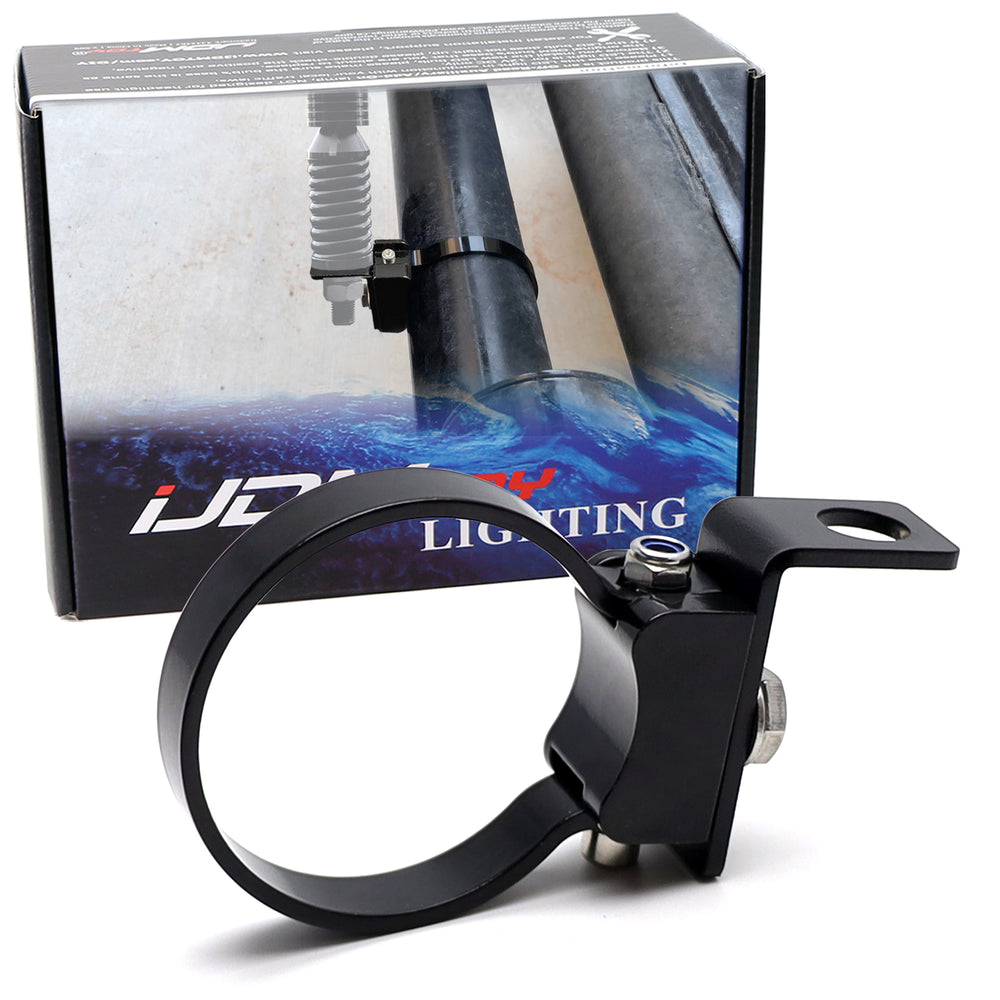 2.5" Bullbar Roll Bar Tube Adjustable Flag/Whip Light/CB Antenna Mount 1/2" Hole