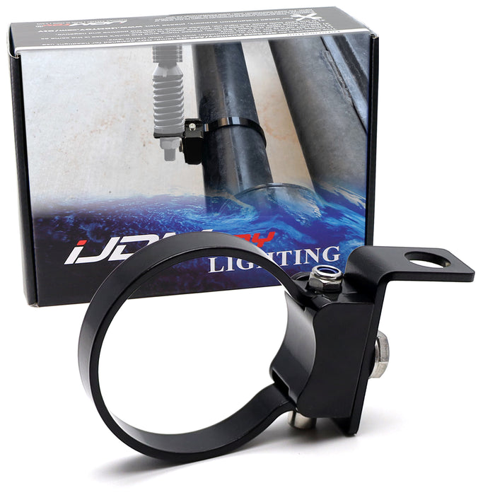 2.5" Bullbar Roll Bar Tube Adjustable Flag/Whip Light/CB Antenna Mount 1/2" Hole