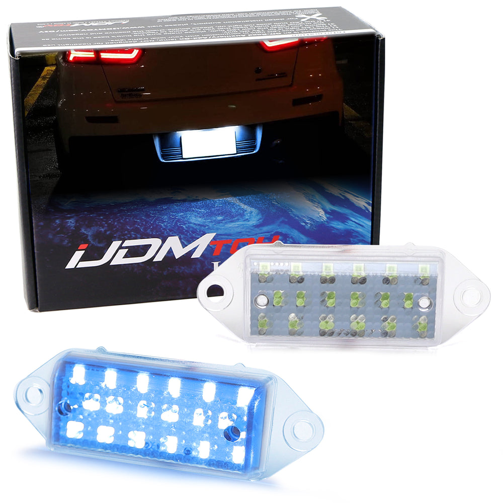 18-SMD LED License Plate Light – Xenon White – Fits Mitsubishi Lancer 2001–2017 & Evo X