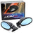 Carbon Fiber Blue Tint Glass California Claasic Retro Style Rearview Side Mirror