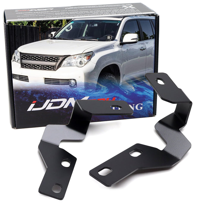 Hood Hinge Mount A-Pillar LED Ditch Light Bracket  For Lexus 2010-2023 GX GX460