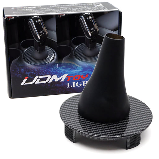 Carbon Fiber Pattern Shift Well Boot Cover For MINI 2014-18 F54 F55 F56 F57 F60