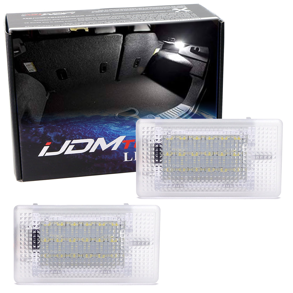 2 White 18-SMD Full LED Trunk Luggage Lamps For Ford Fiesta Focus C-Max EcoSport
