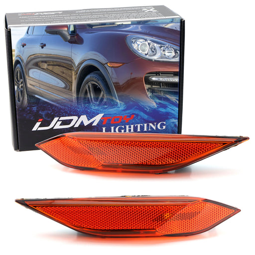 USDM Amber Lens Front Bumper Side Marker Light Shell For 2011-14 Porsche Cayenne