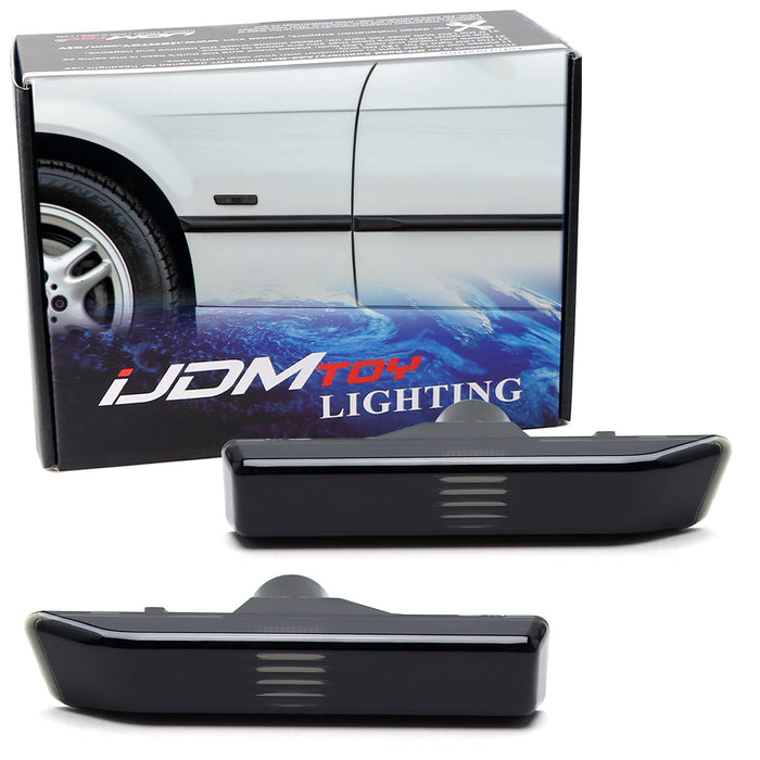 Euro Smoke Lens Front Fender Side Marker Lamps For BMW E36 3 Series LCI, E53 X5