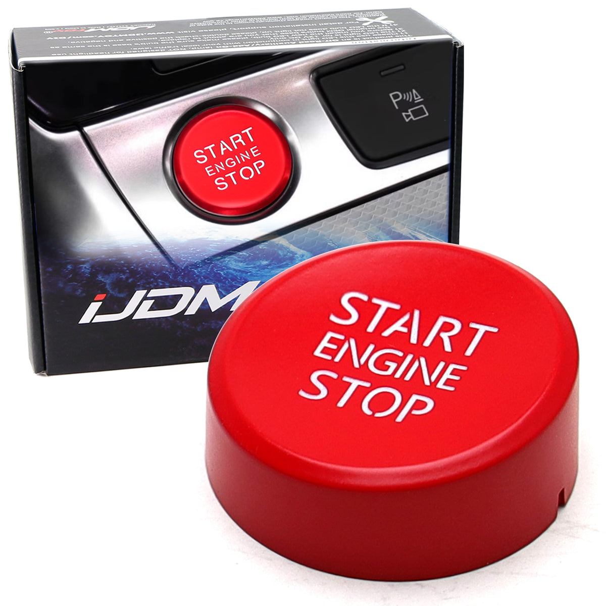 RS Sports Style Red Engine Push Start Button For Audi 2017-24 A4 S4 RS ...