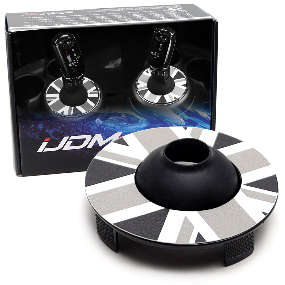 Black Union Jack Design Shift Well Boot Cover For MINI 19-up F54 F55 F56 F57 F60