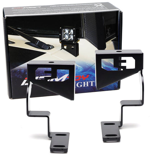 Hood Mount Windshield A-Pillar LED Ditch Light Bracket For Toyota FJ Cruiser