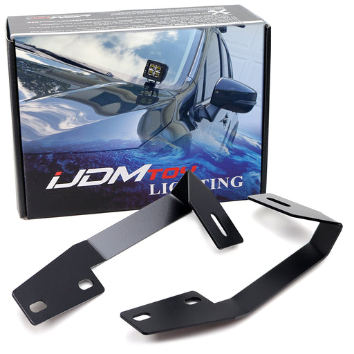 Hood Hinge Mount A-Pillar LED Ditch Light Bracket  For 18-23 Subaru Crosstrek XV