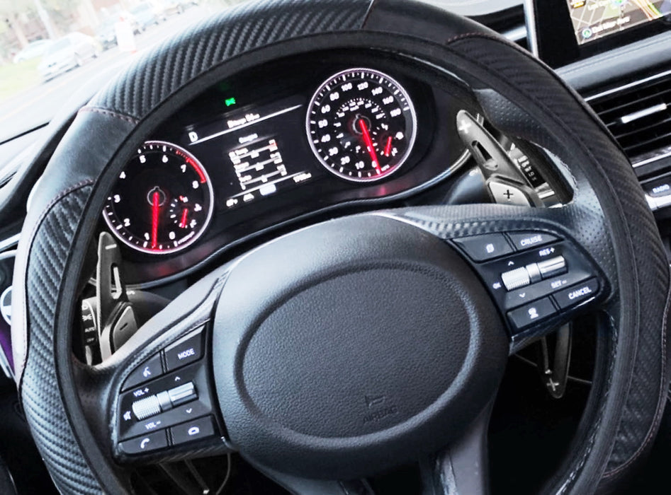 Gloss Black Steering Wheel Paddle Shifter For Genesis G70 Hyundai Sonata Elantra